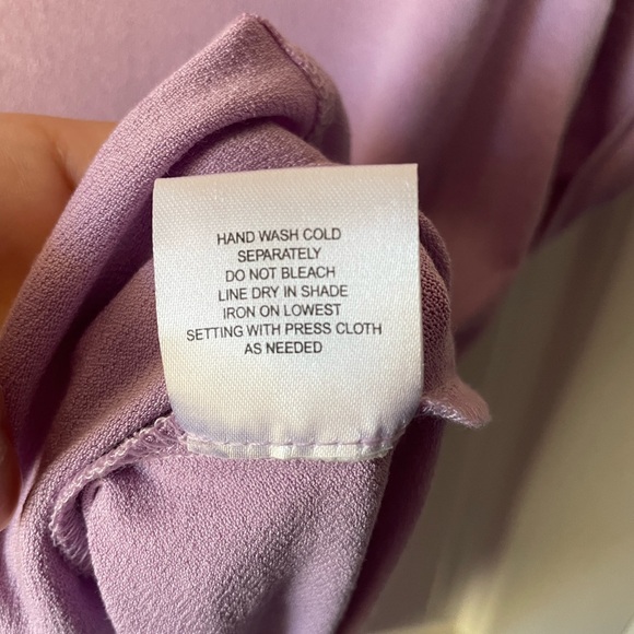 Pink Rose Women’s Casual Short Sleeve Shirt Size Small Color Purple - Picture 5 of 5